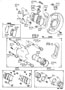 Diagram FRONT DISC BRAKE CALIPER & DUST COVER for your 2016 TOYOTA TACOMA TRD Off-Road Extended Cab Pickup Fleetside 3.5L M/T RWD