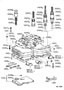 Diagram VALVE BODY & OIL STRAINER (ATM) for your 1977 TOYOTA COROLLA