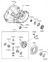 FRONT AXLE HOUSING & DIFFERENTIAL Diagram