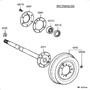 Diagram REAR AXLE SHAFT & HUB for your 2018 TOYOTA 4RUNNER