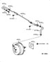 Diagram BRAKE BOOSTER & VACUUM TUBE for your 2004 TOYOTA