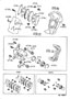 Diagram FRONT DISC BRAKE CALIPER & DUST COVER for your 2002 TOYOTA CAMRY LE 2400CC 16-VALVE DOHC EFI, MANUAL , 5-SPEED