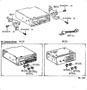 Diagram RADIO RECEIVER & AMPLIFIER & CONDENSER for your 2003 TOYOTA HIGHLANDER