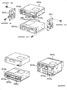 Diagram RADIO RECEIVER & AMPLIFIER & CONDENSER for your 2003 TOYOTA HIGHLANDER