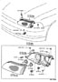 Diagram HEADLAMP for your 2003 TOYOTA TUNDRA LIMITED