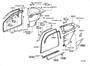 Diagram INSIDE TRIM BOARD & DOOR OPENING TRIM MOULDING for your 2023 TOYOTA COROLLA Hybrid SE Sedan