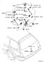Diagram BACK DOOR LOCK & HANDLE for your 2021 TOYOTA TACOMA TRD Off-Road Extended Cab Pickup Fleetside
