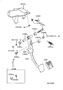 CLUTCH PEDAL & FLEXIBLE HOSE Diagram