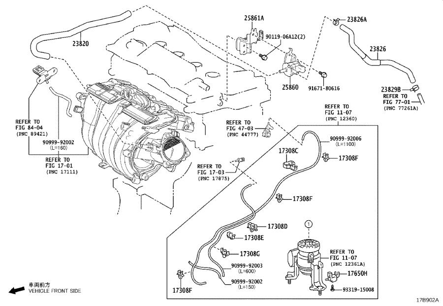 2571931070 Vacuum Reservoir. Engine Genuine Lexus Part