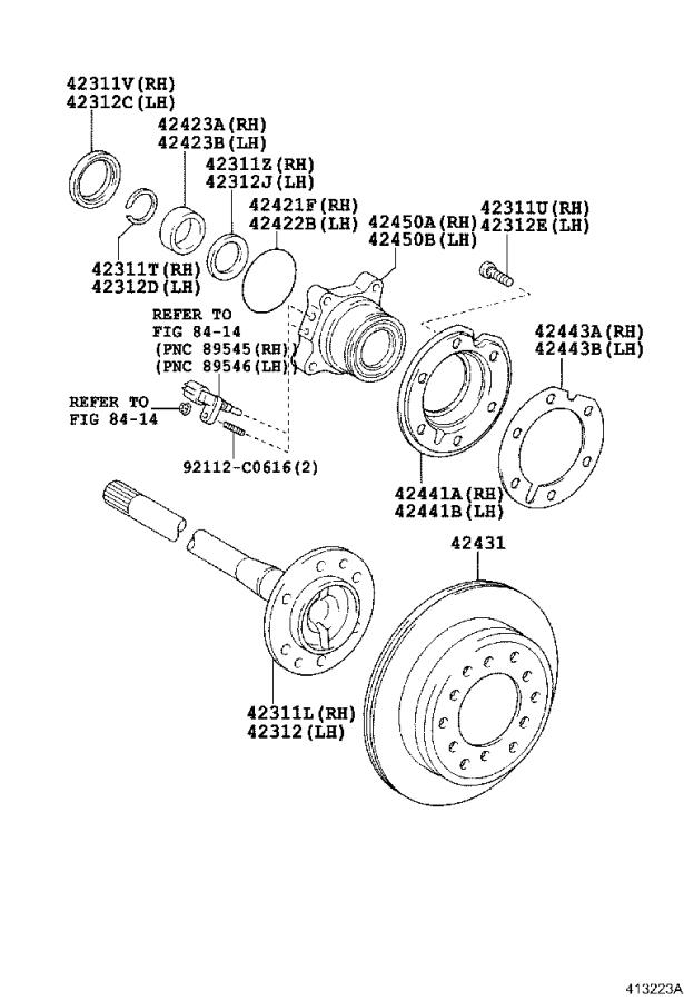 Lexus GX 460 Drive Axle Shaft Seal (Left, Right, Rear) 9031058004