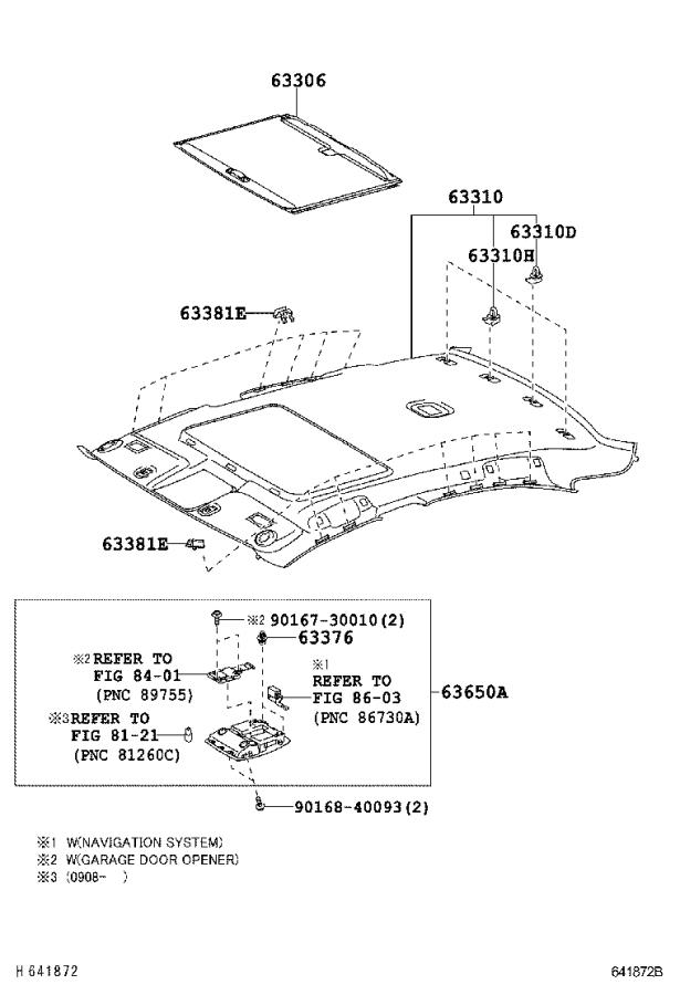 2020 Lexus GX 460 Overhead Console. LT.GRAY - 6365033361B0 - Genuine ...