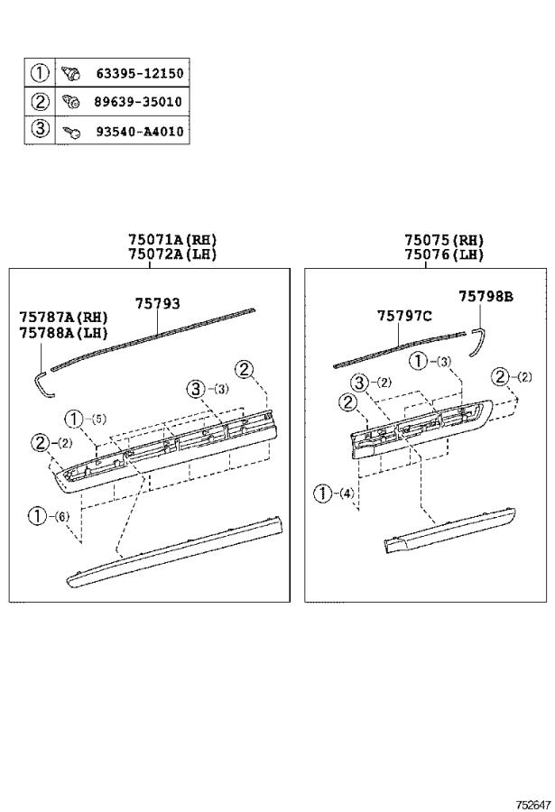 Lexus Lx Door Belt Molding Right Front Moulding Rallye Lexus Glen Cove Ny