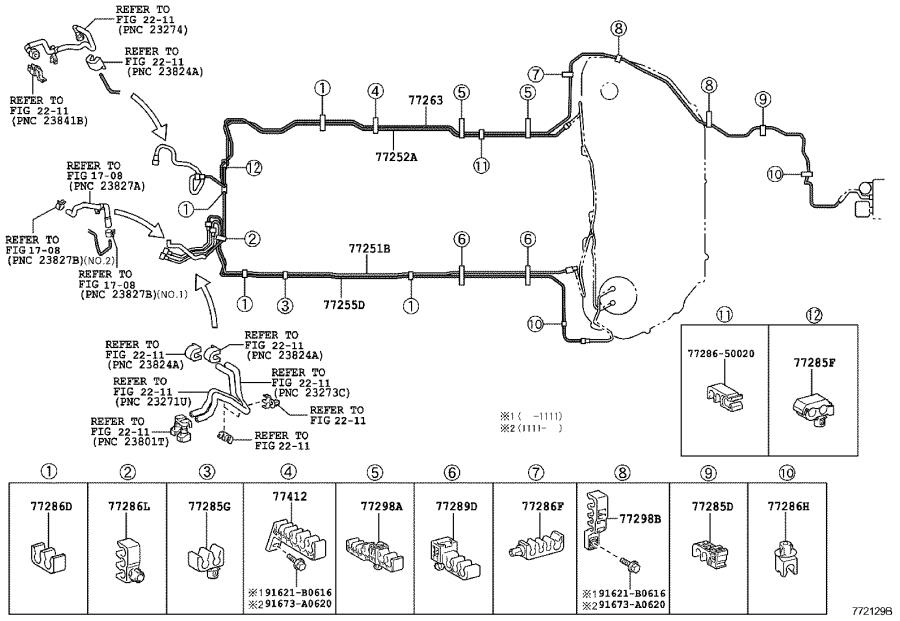 2019 Lexus Is 350 Luxury Vapor Canister Purge Solenoid Evap 7771048020 Genuine Lexus Part 0801