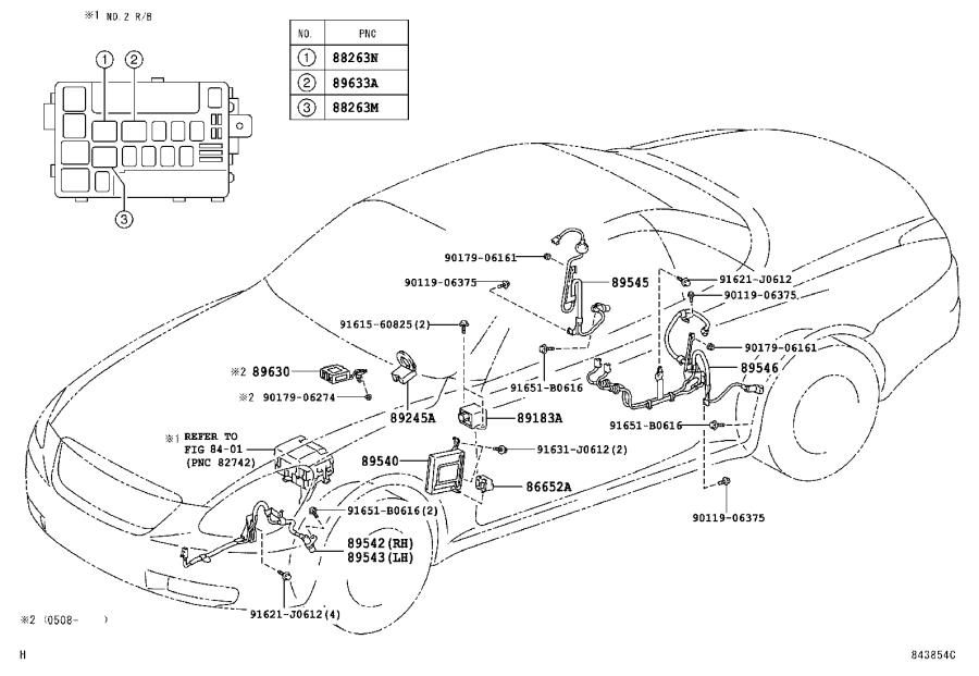 2007 Lexus IS 250 Abs wheel speed sensor (left, front). Electrical