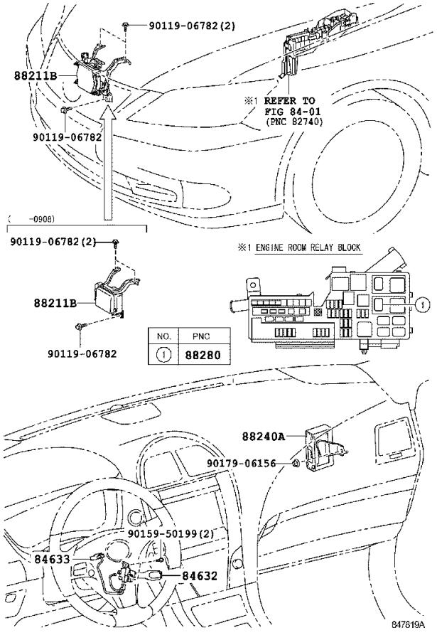 1991 Lexus Relay; relay assembly - 9008498032 - Genuine Lexus Part