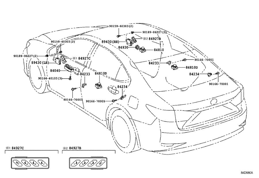 2015 Lexus NX 200t Base Air Bag Clockspring. LETHER, Buttons