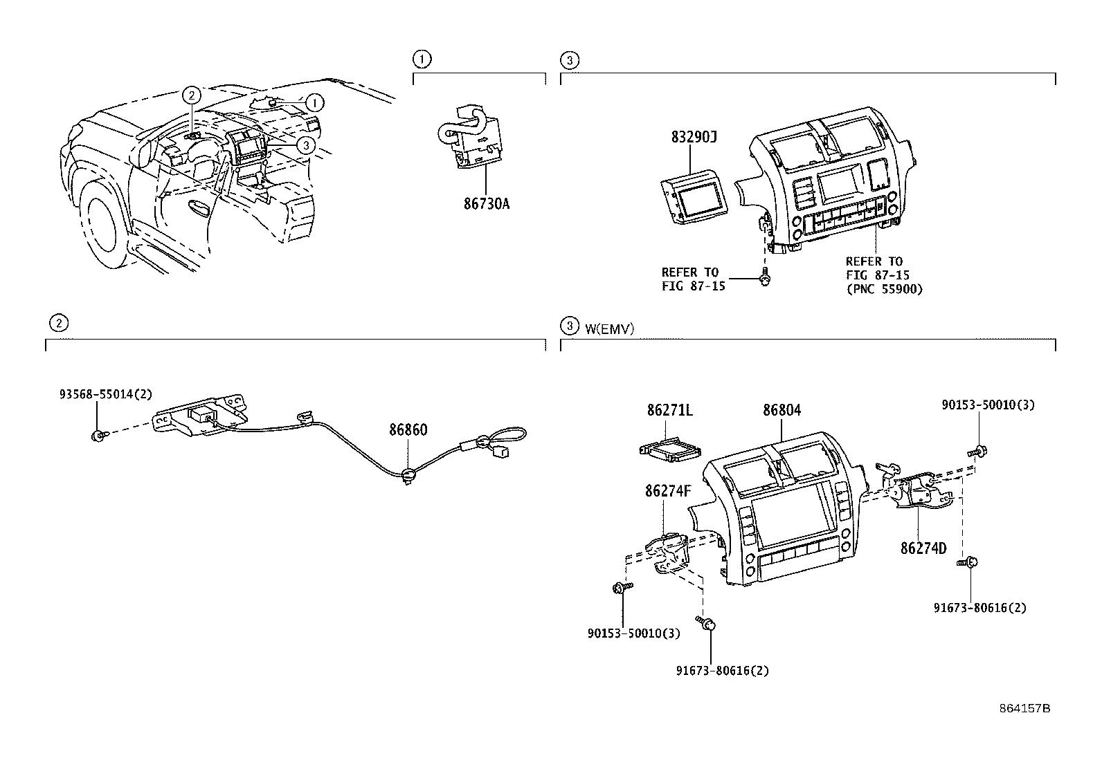 Lexus Gx 460 Gps Navigation System Front Electrical Pioneer 8611060340 Genuine Lexus Part 