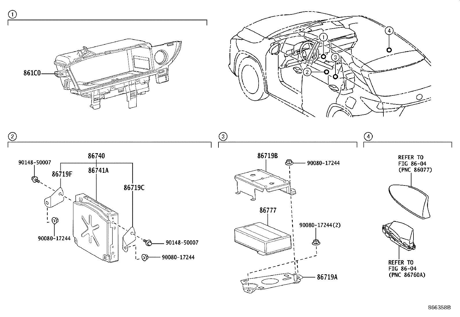 lexus-rx-350-mobile-phone-control-module-bracket-emv-audio-charger