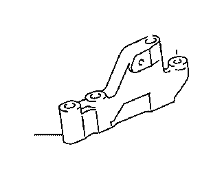 View 1231331010 BRACKET,  ENGINE MOUNTING CONTROL(FOR TRANSVERSE ENGINE) Full-Sized Product Image