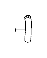 View 162640S030 Engine Coolant Hose Full-Sized Product Image