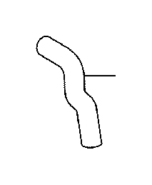 View 162610P030 Engine Coolant Hose Full-Sized Product Image