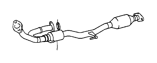 View 174100A420 Catalytic Converter (Front) Full-Sized Product Image