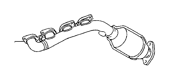 View 1710550170 Catalytic Converter with Integrated Exhaust Manifold (Left) Full-Sized Product Image
