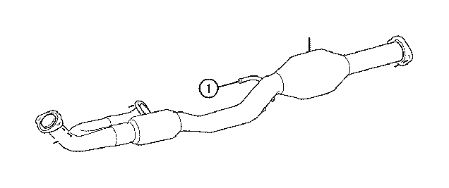 View 174100P380 Catalytic Converter (Front) Full-Sized Product Image