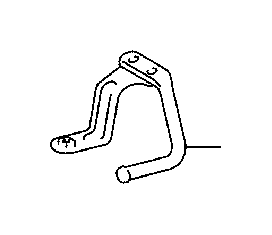 View 175700P010 BRACKET ASSEMBLY,  EXHAUST PIPE SUPPORT Full-Sized Product Image