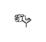 View 238420P090 CLAMP,  FUEL PIPE,  NO. 2(FOR EFI) Full-Sized Product Image