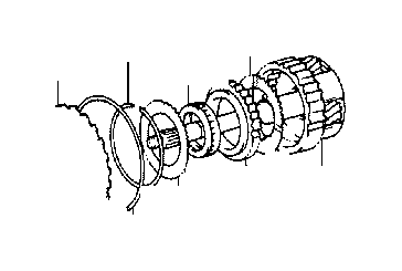 View 3473750010 WASHER,  OVERDRIVE PLANETARY GEAR THRUST,  NO. 3 Full-Sized Product Image
