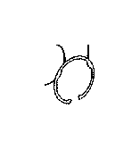 View 9052160003 RING,  HOLE SNAP (FOR 2ND COAST BRAKE COVER) Full-Sized Product Image