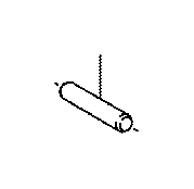 View 3555606010 SHAFT,  PARKING LOCK PAWL Full-Sized Product Image