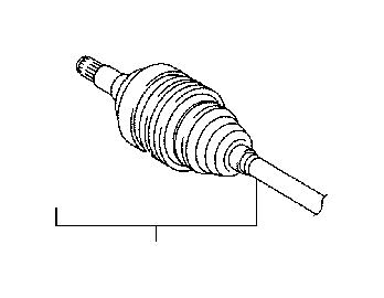 View 4234022170 CV Axle (Left, Rear) Full-Sized Product Image