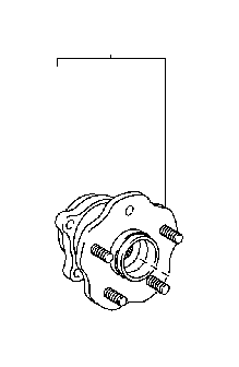 View 4241048061 Wheel Bearing and Hub (Left, Right, Rear) Full-Sized Product Image