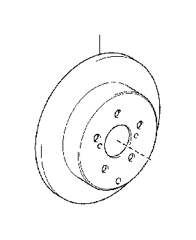 View 4243178010 Disc Brake Rotor (Rear) Full-Sized Product Image