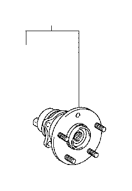 View 4245076021 Wheel Bearing and Hub (Left, Right, Rear) Full-Sized Product Image