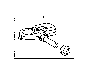 View 4260748010 Tire Pressure Monitoring System (TPMS) Sensor Full-Sized Product Image
