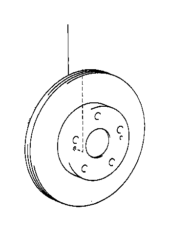 View 4351250152 Disc Brake Rotor (Front) Full-Sized Product Image