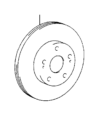 View 4351253020 Disc Brake Rotor (Front) Full-Sized Product Image