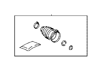View 0443760042 CV Joint Boot Kit (Left, Right, Front) Full-Sized Product Image