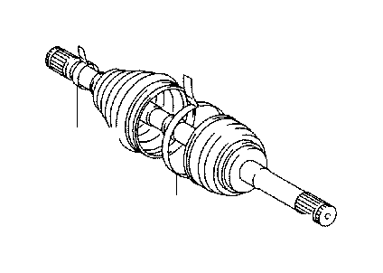 View 4343060071 CV Axle (Left, Right, Front) Full-Sized Product Image