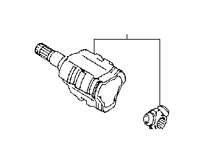 View 4342050012 CV Axle (Left, Front) Full-Sized Product Image