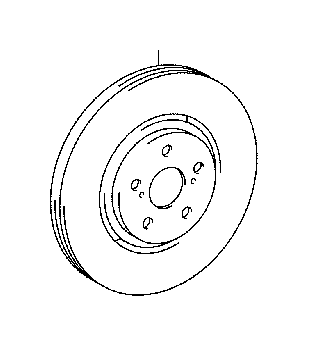 View 43512F6010 Disc Brake Rotor (Left, Right, Front) Full-Sized Product Image