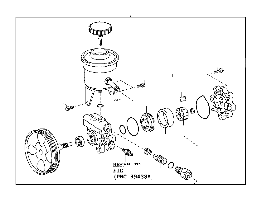 View 90119A0209 BOLT,  WITH WASHER Full-Sized Product Image