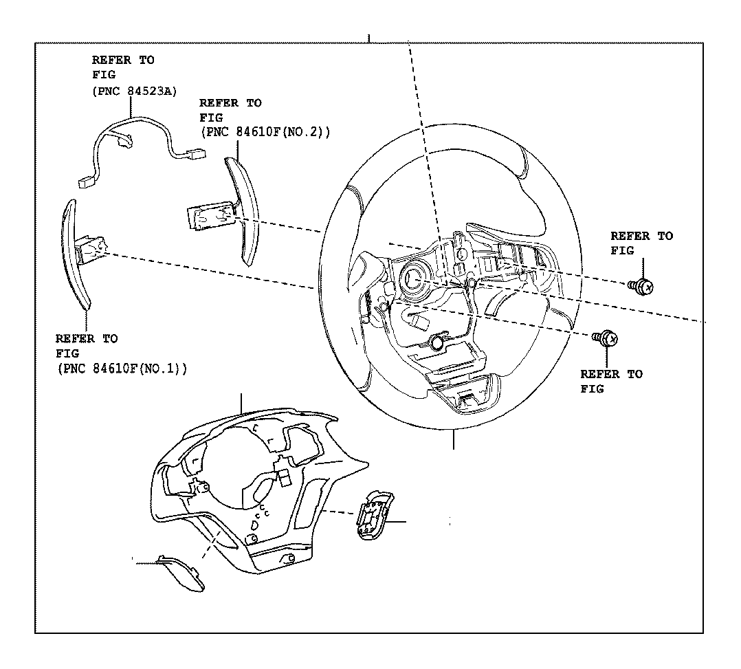 View 4518411010C1 Steering Wheel Back Cover (Lower) Full-Sized Product Image