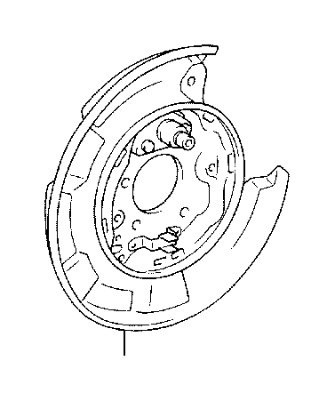 View 465040E010 PLATE SUB-ASSEMBLY,  PARKING BRAKE,  LEFT Full-Sized Product Image