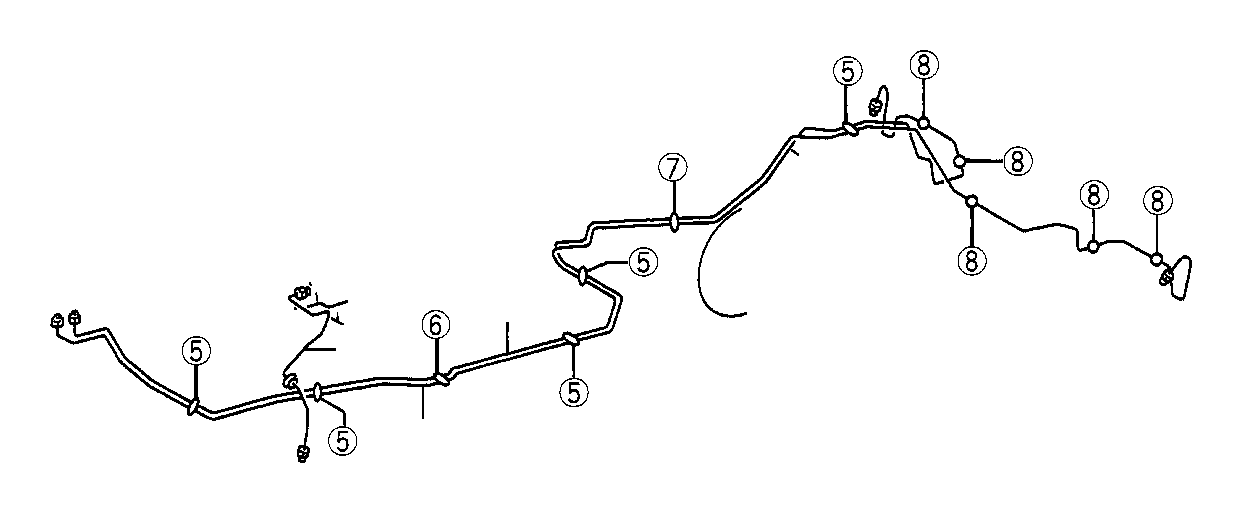 View 4731330420 TUBE,  FRONT BRAKE,  NO. 4 Full-Sized Product Image