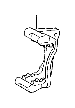 View 4772148140 Disc Brake Caliper Bracket (Left, Right, Front) Full-Sized Product Image