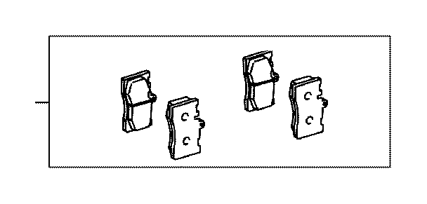 View 0446550240 Disc Brake Pad Set (Front) Full-Sized Product Image